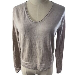 "Banana Republic" 100% Merino Wool V‎ Neck SZ S Preppy Quiet Luxury Old Money